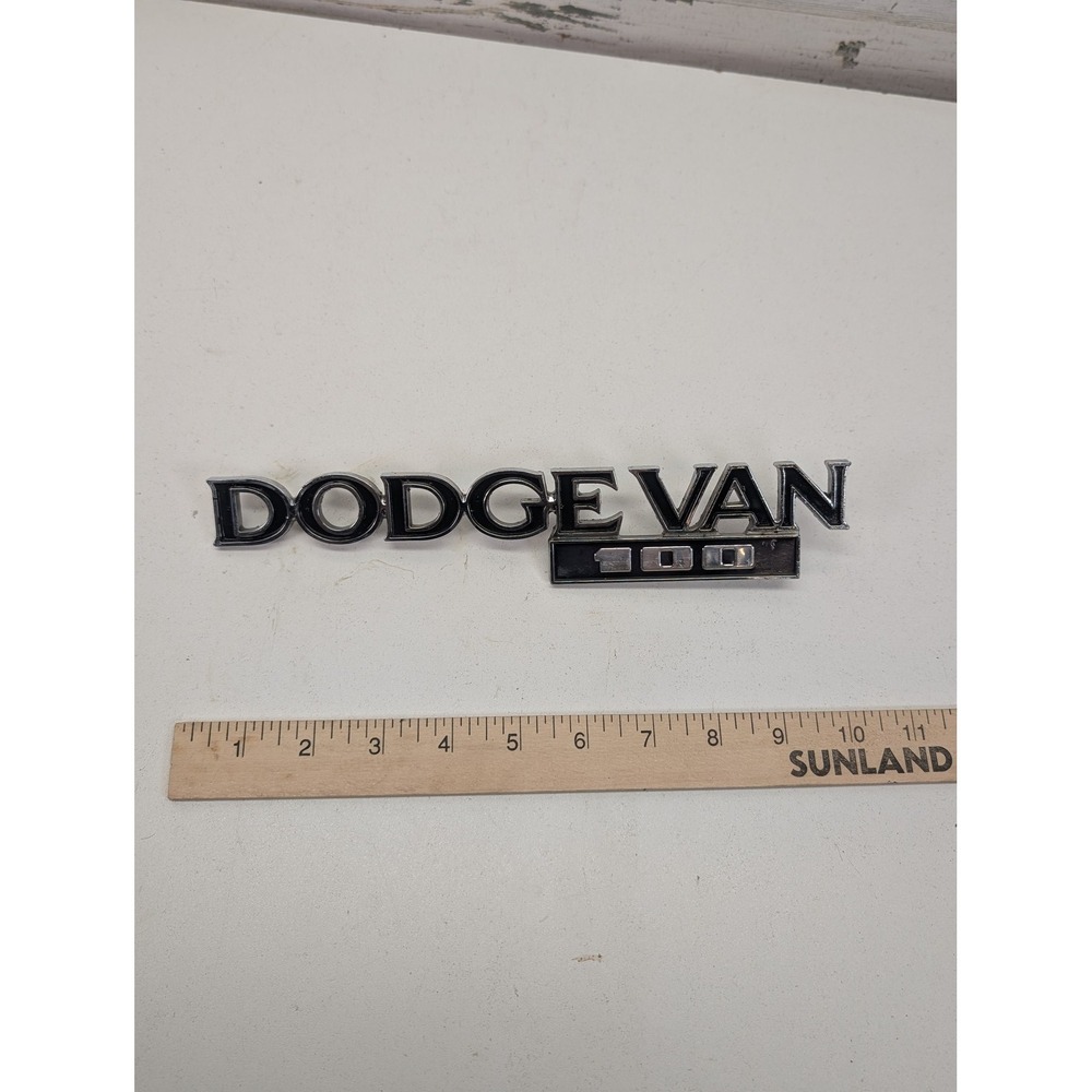Dodge Van Side Emblem Badge 100 Chrome Silver Genuine OEM 4084780‎ 18700